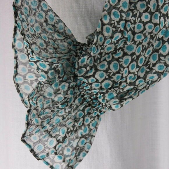 New Celia Birtwell Express 0 Gray Teal Floral Mini - Picture 10 of 11